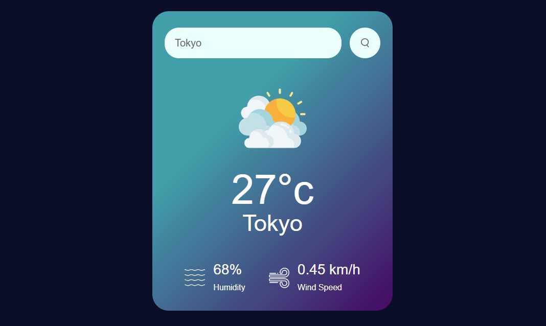 Weather App - Searh by City preview